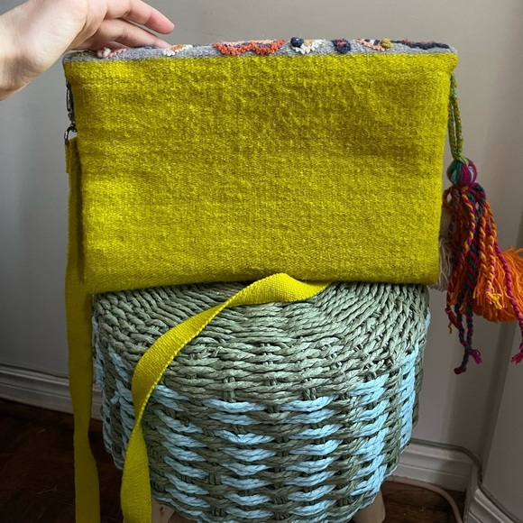 Beyond Threads - Buttercup Embroidered Wool Handbag - Picture 10 of 15